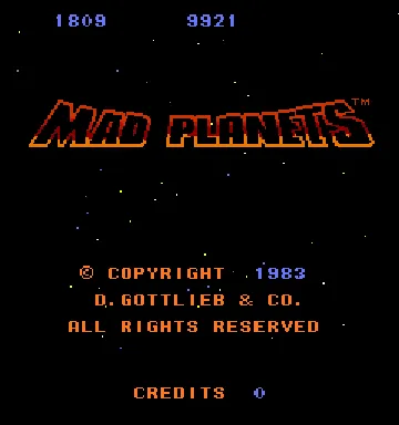 Mad Planets screen shot title